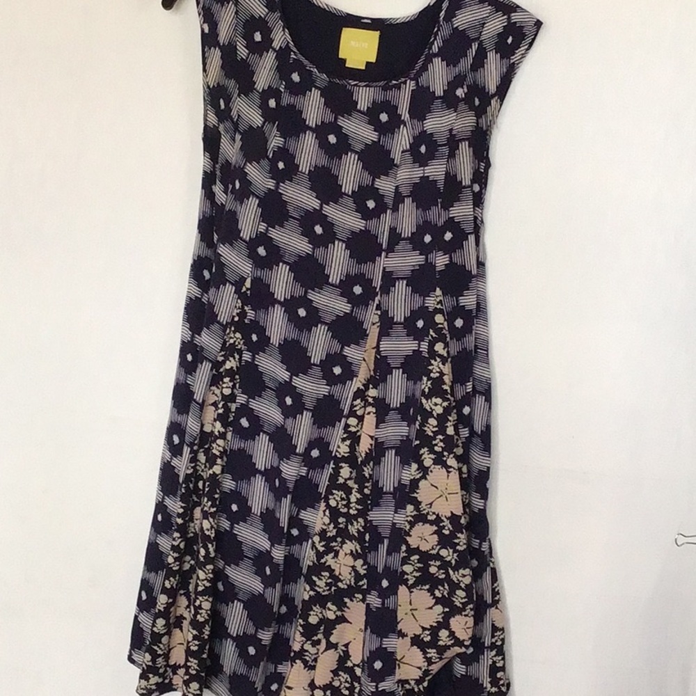 Anthropologie Maeve Geometric & Floral Women's Mini Dress Size XS - Picture 12 of 12
